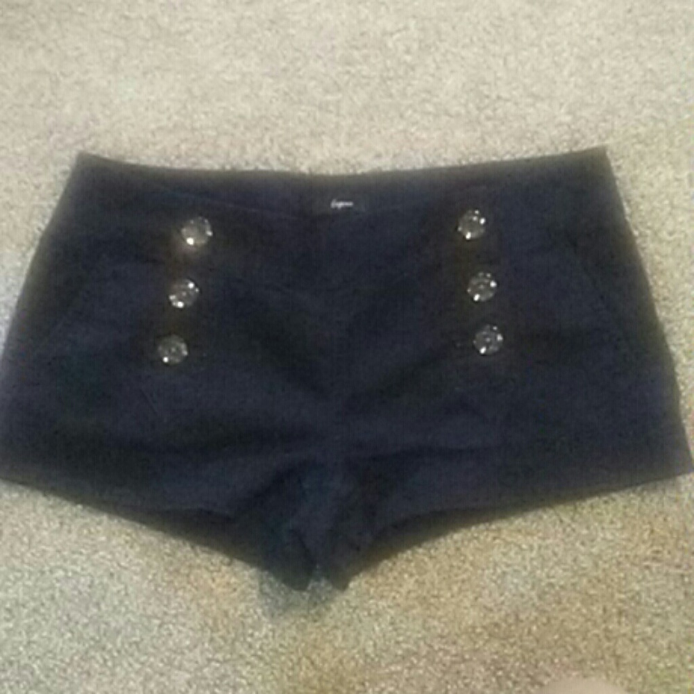 Retro style button up shorts